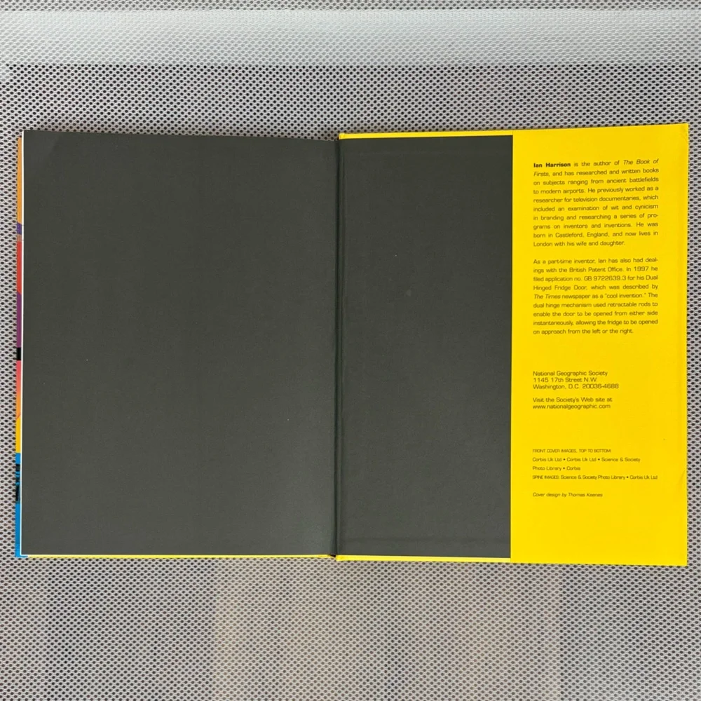 Nat Geo The Book of Inventions Ian Harrison Hardcover Art Fry Post-it Note Book